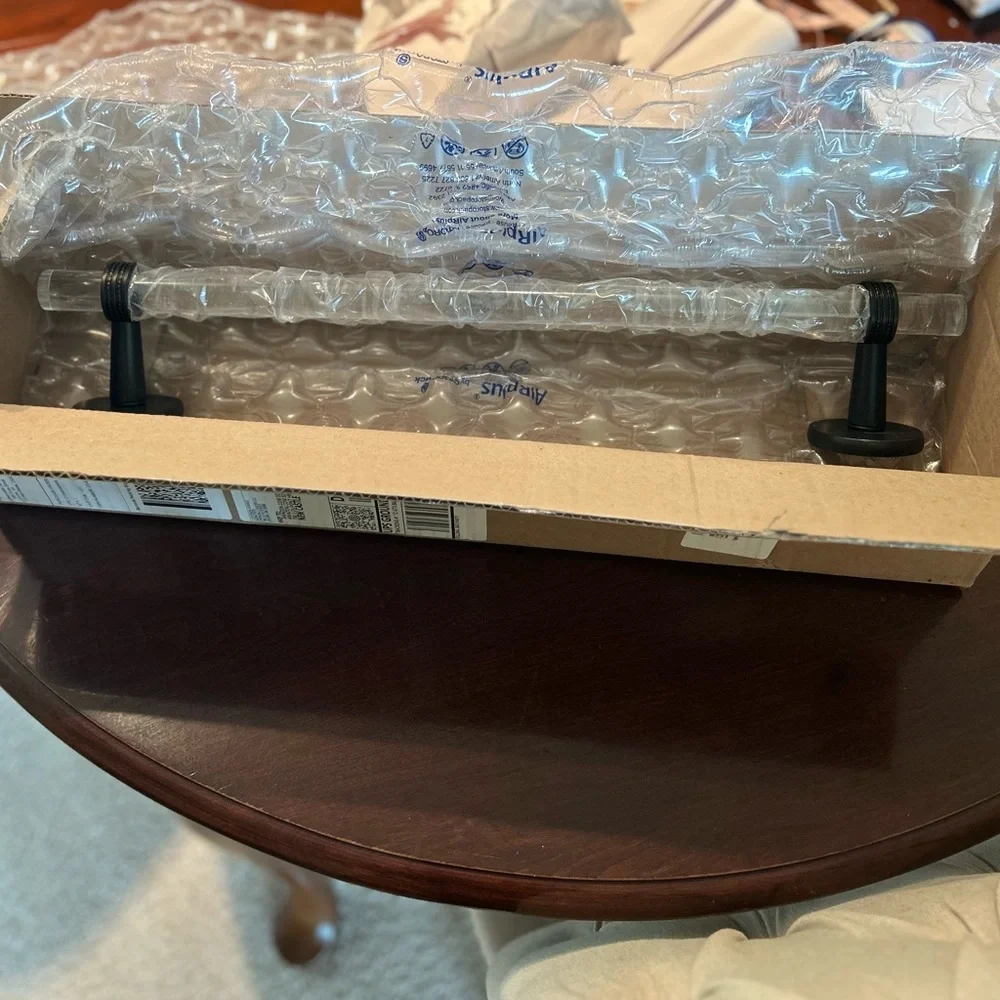 NIB Allied Brass Clearview Collection 18 Inch Shower Door Towel Bar Matte Black